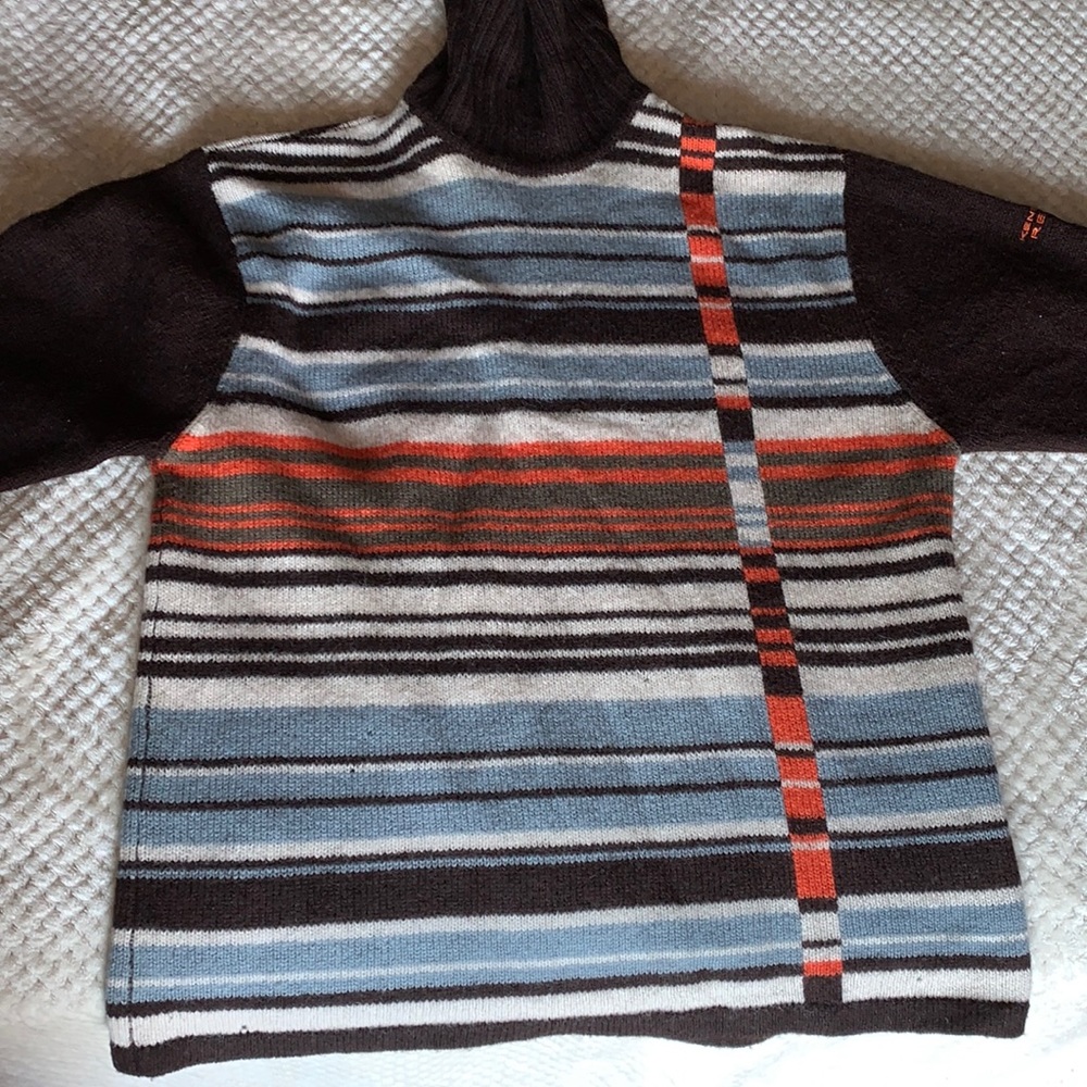 Kenneth Cole Men’s Sweater Striped Turtleneck